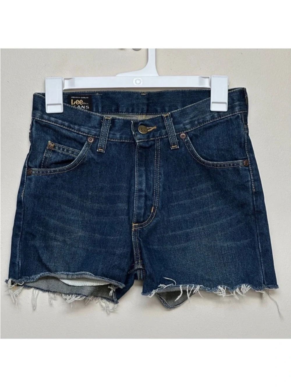 Lee Women's Blue Denim Cut Off Shorts Size 27-32